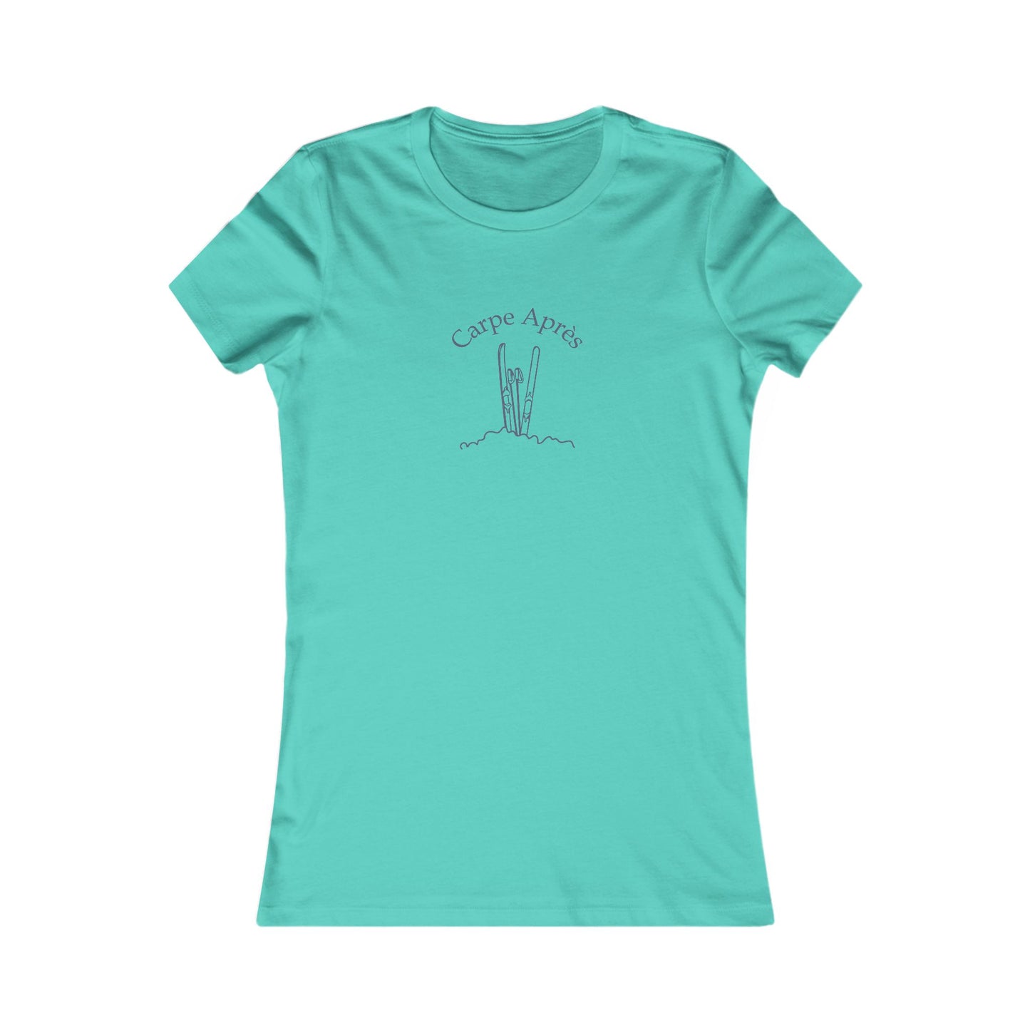 Carpe Après - Ski (OG) - Ladies Short Sleeve Tee (Graphic on front)