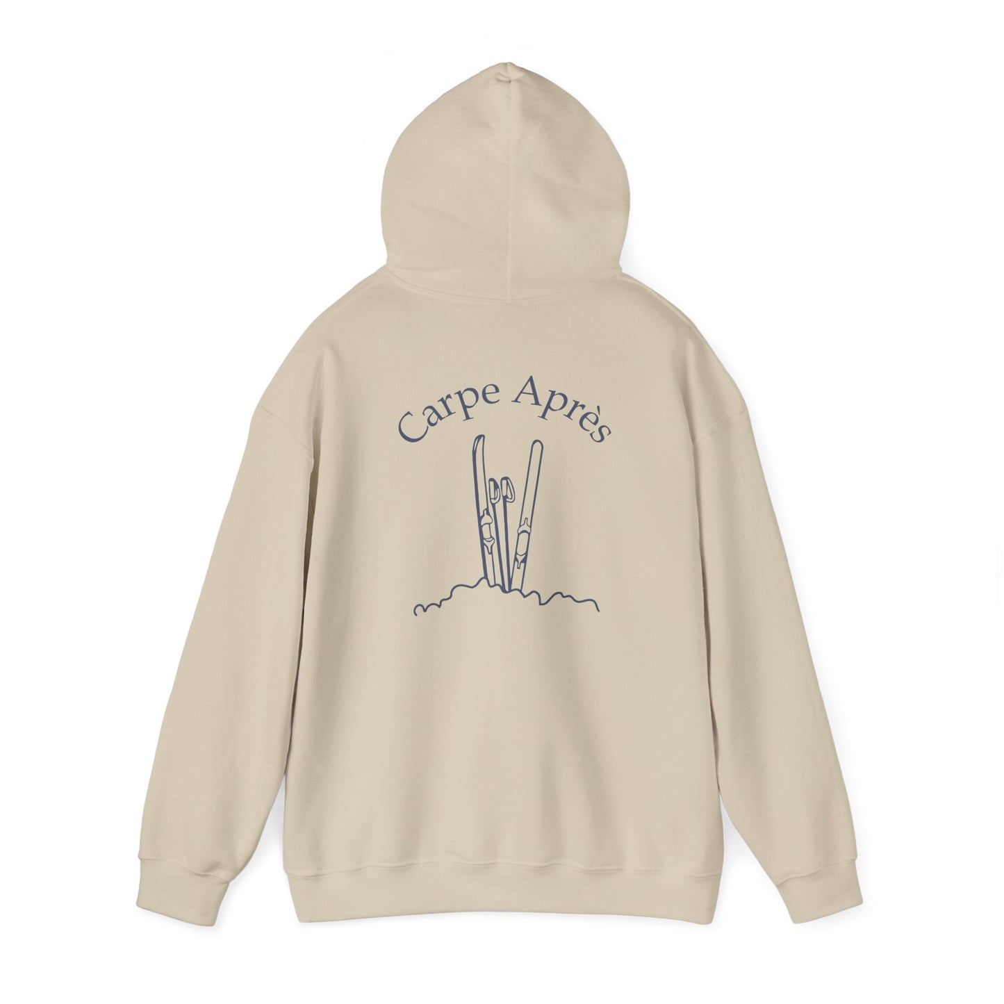 Carpe Après - Ski (OG) - Hoodie (Small graphic on front, large graphic on back)